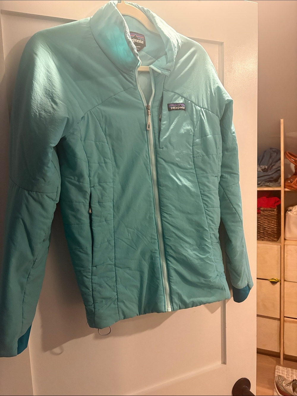 Patagonia Women's Light Teal Quilted Insulated Jacket